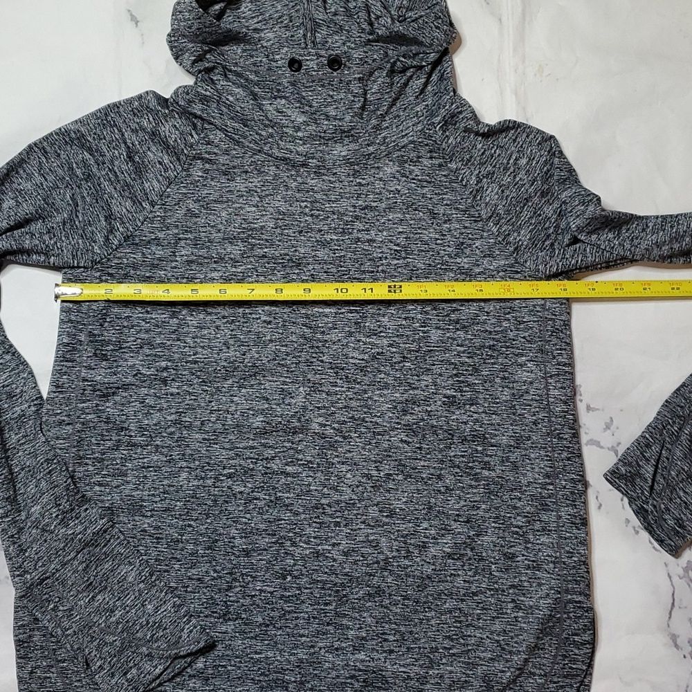 Athleta Lightweight Pullover Heathered Black/White - image 7